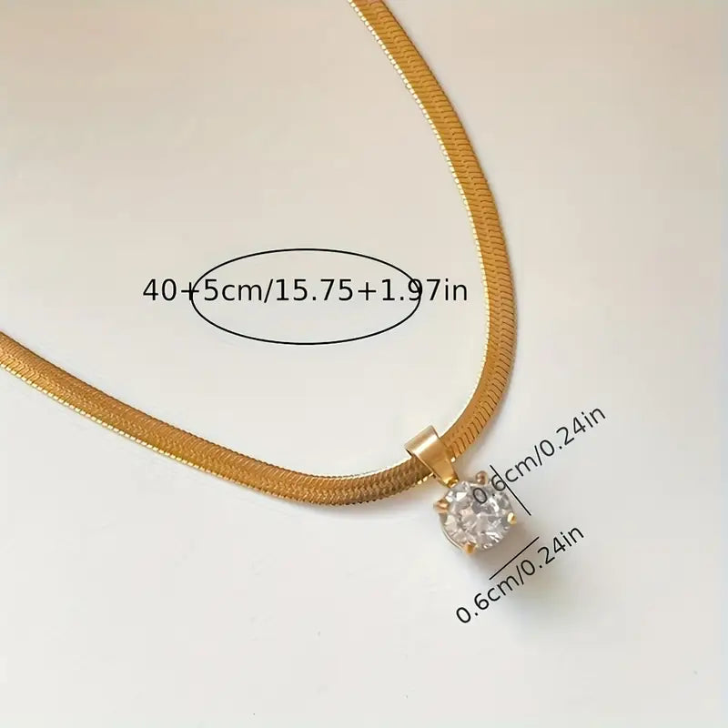 Manon | Elegant Gold Pendant Necklace