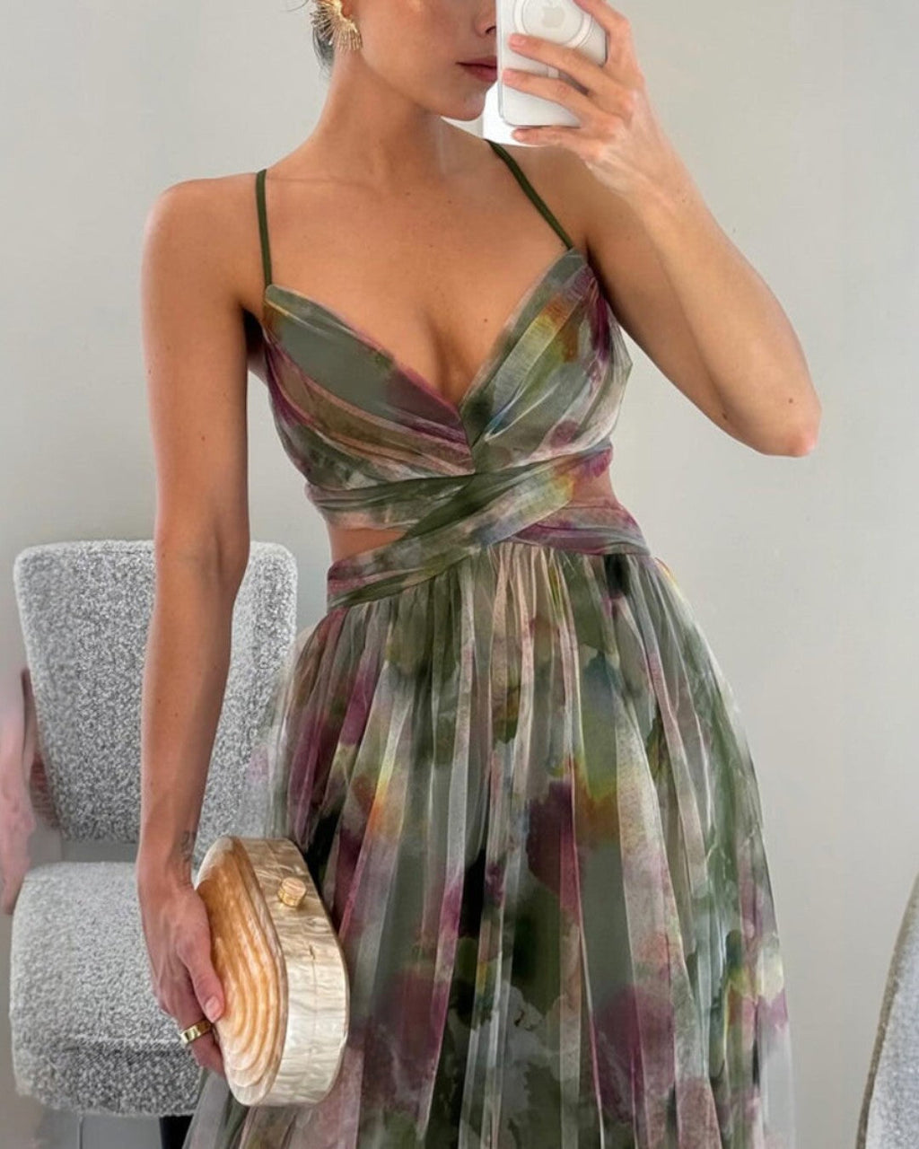 Delacroix | Elegant Flowy Floral Maxi Dress