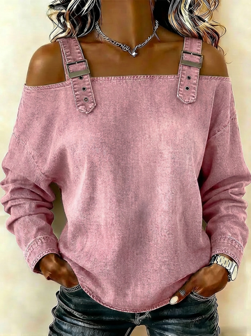 Annabel | Lightweight Denim-Feel Shirt