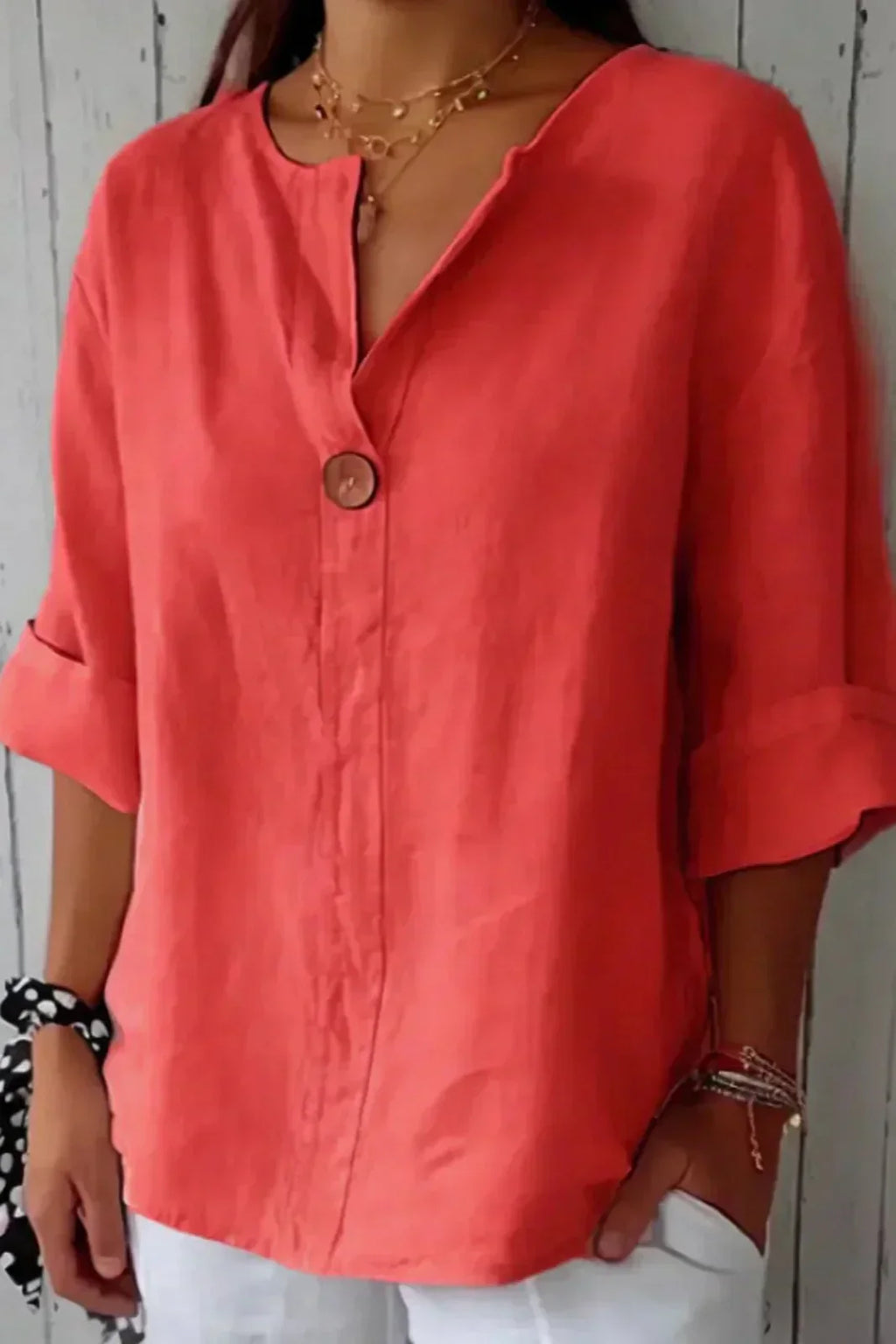 Zamma | Comfortable Linen-Feel Top