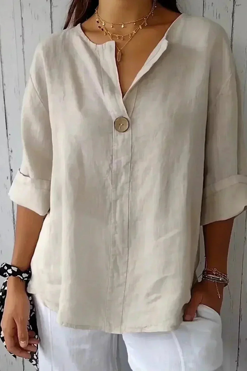 Zamma | Comfortable Linen-Feel Top