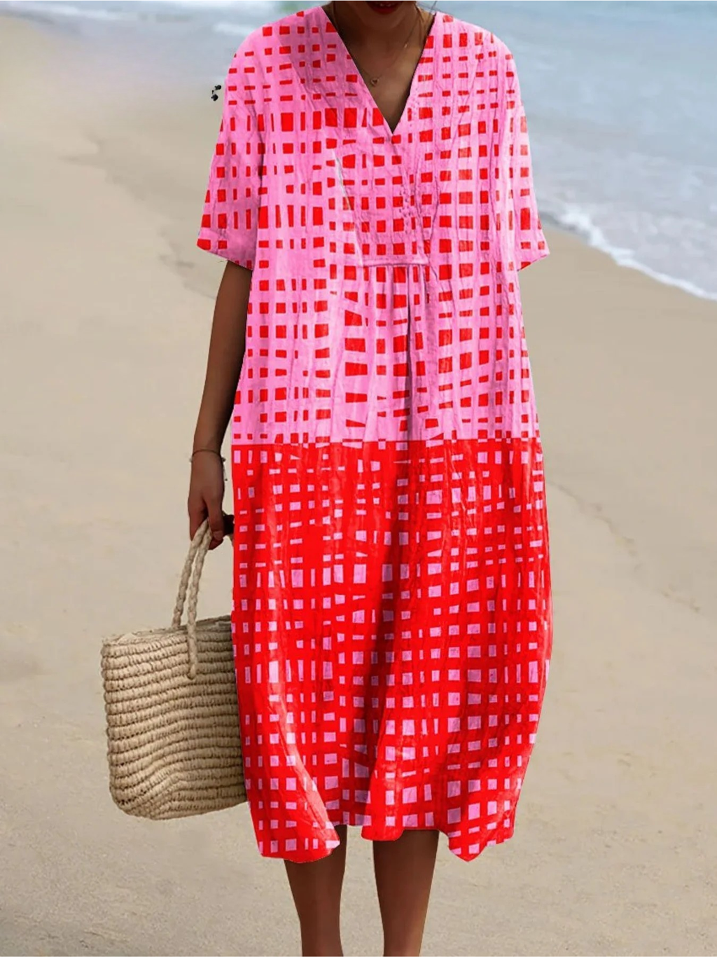 Rose | Plaid Dress