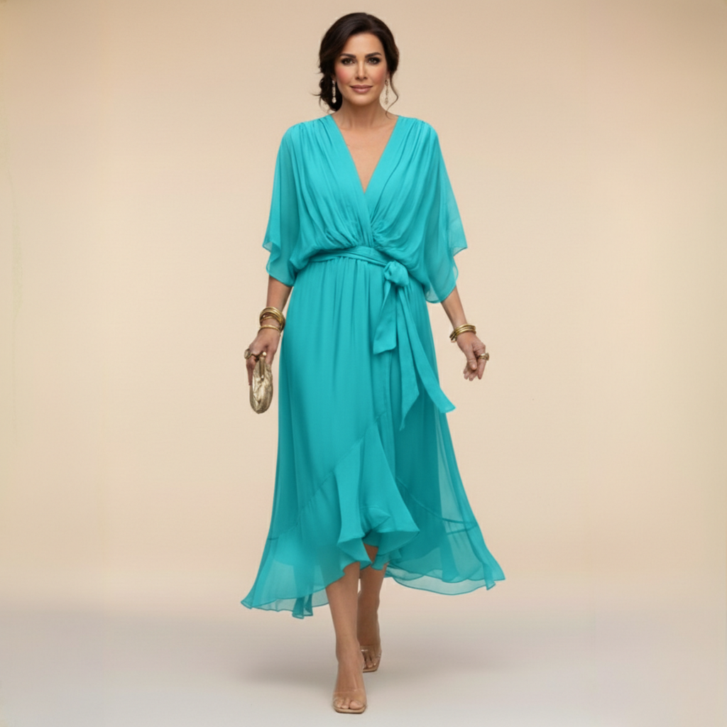 Serena | Flowy V-Neck Maxi Dress