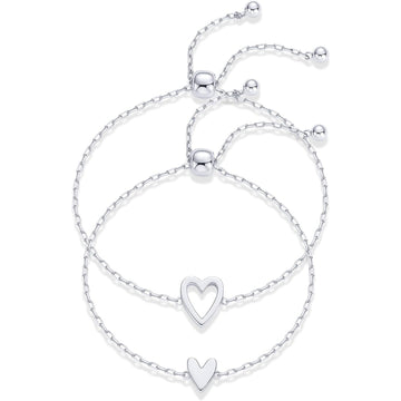 MATCHING HEART BRACELETS