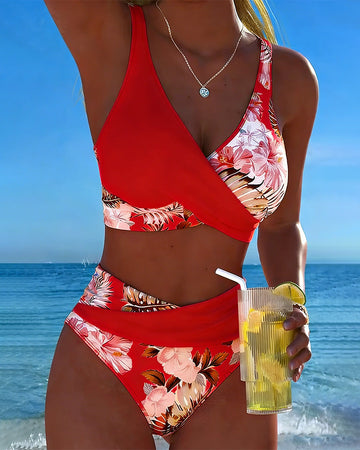 Jolina | Floral Wrap Bikini Set