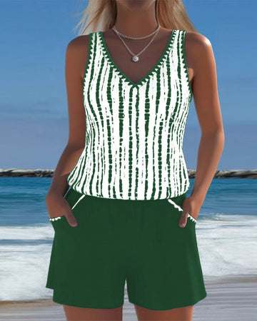 Sandra | Casual Tankini Shorts Set