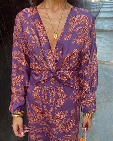 Violet | Women’s Wedding Guest A-Line Maxi Dress