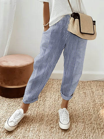 Florence | Lightweight Stripe Trousers