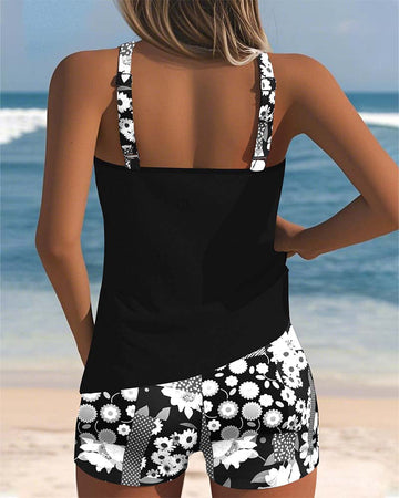 Susan | Floral Print Two-Piece Swim Set