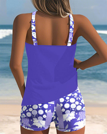 Susan | Floral Print Two-Piece Swim Set