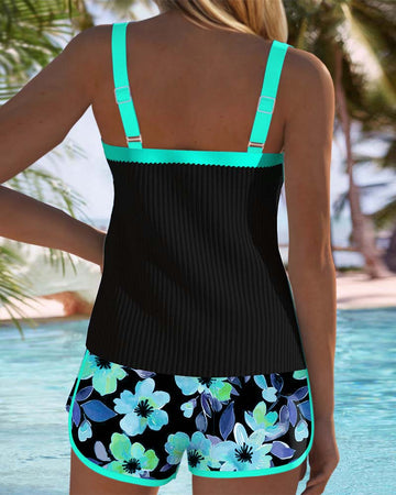 Ruth | Classic Ribbed Tankini Set
