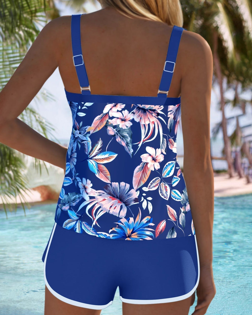 Rachelle | Refined Floral Tankini Set