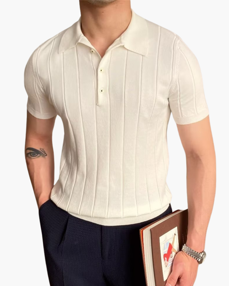 Cannes | Comfortable Ribbed Polo