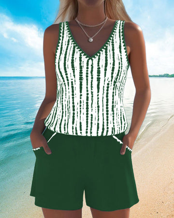 Sandra | Casual Tankini Shorts Set