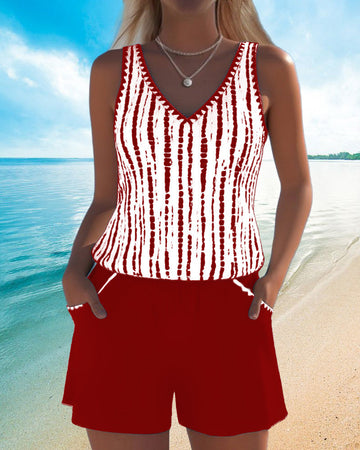 Sandra | Casual Tankini Shorts Set
