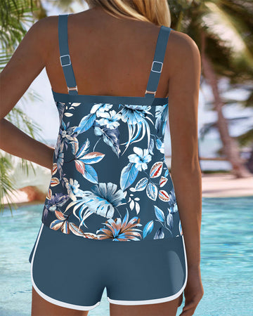 Rachelle | Refined Floral Tankini Set