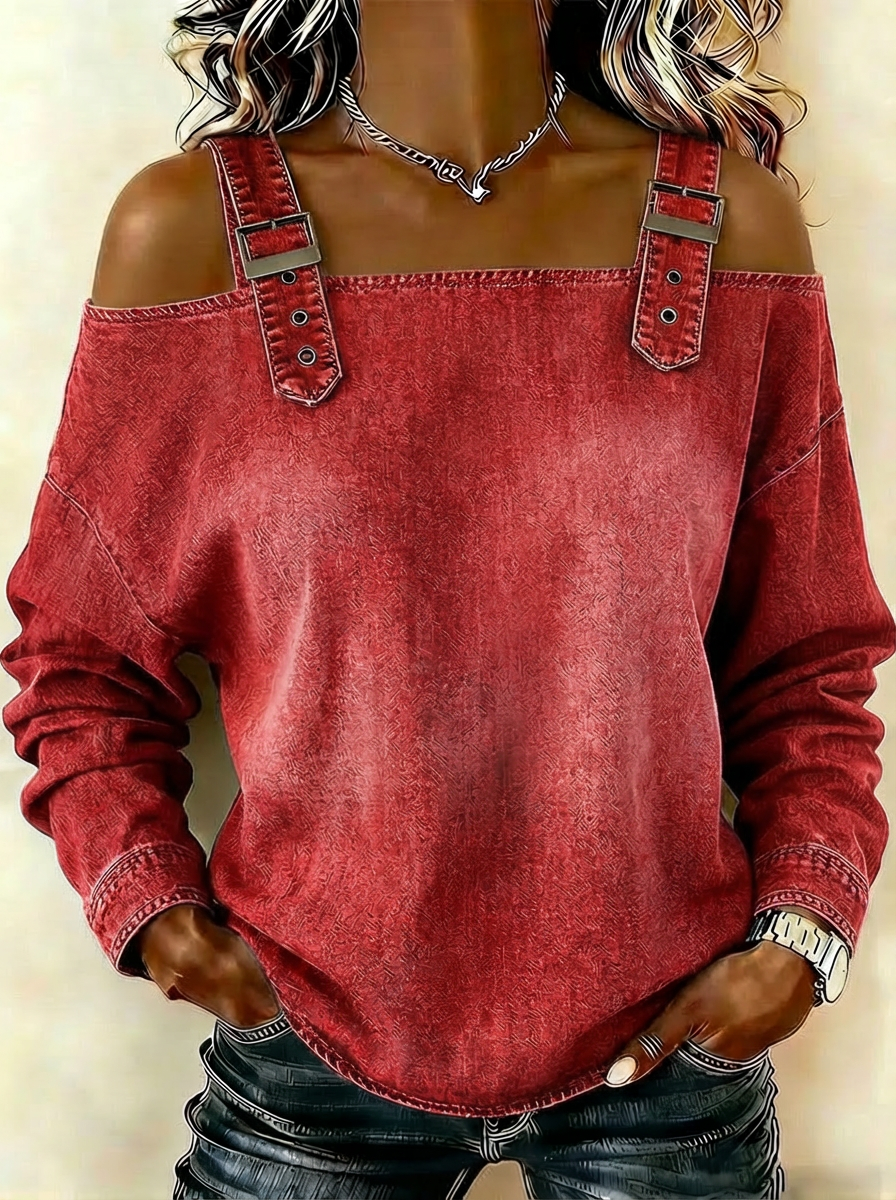 Annabel | Lightweight Denim-Feel Shirt