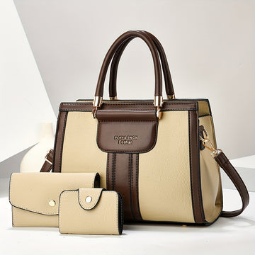Luna | Elegant 3-Piece Leather Bag Set