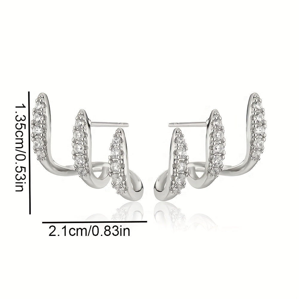 Sparkling Stud Earrings