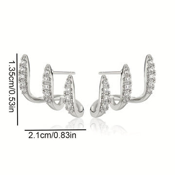 Sparkling Stud Earrings