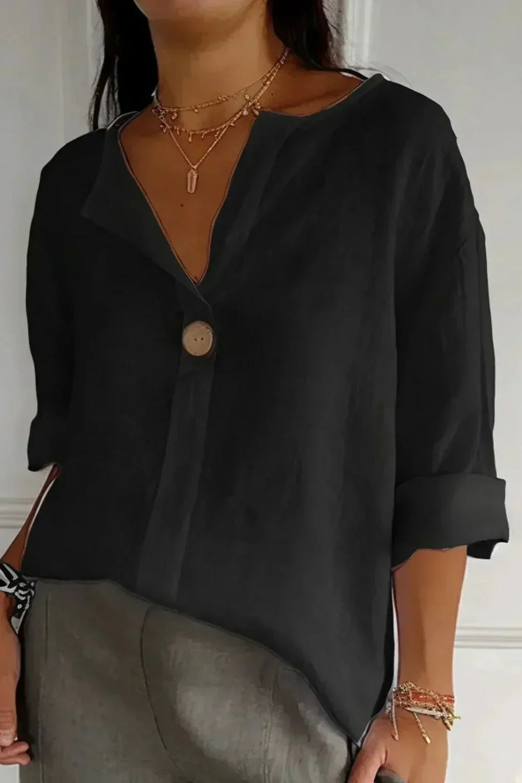 Zamma | Comfortable Linen-Feel Top