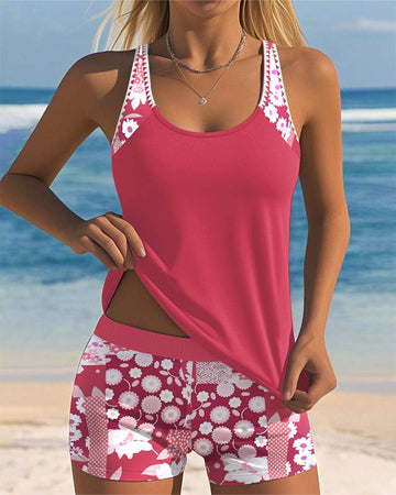 Susan | Floral Print Two-Piece Swim Set