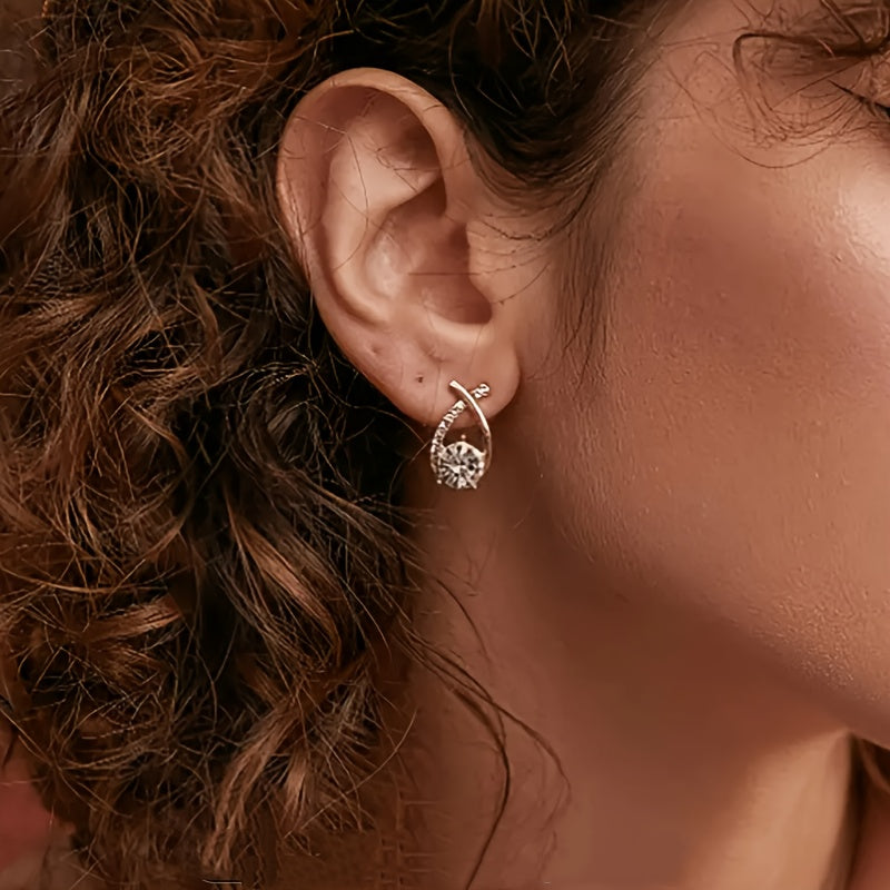 Elegant Gold Stud Earrings