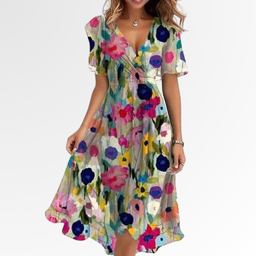 Yara™ | Elegant Colourful Dress