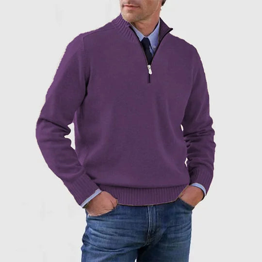 Darevellon | Comfortable Half-Zip Sweater