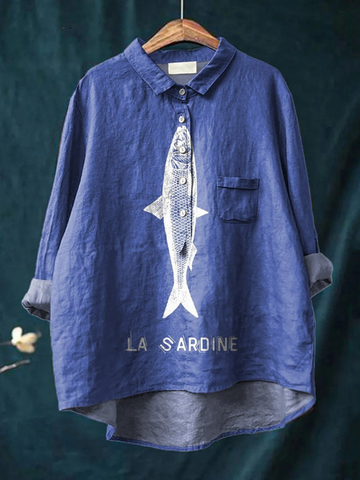 Sophie | Sardine Fish Graphic Printed Women&