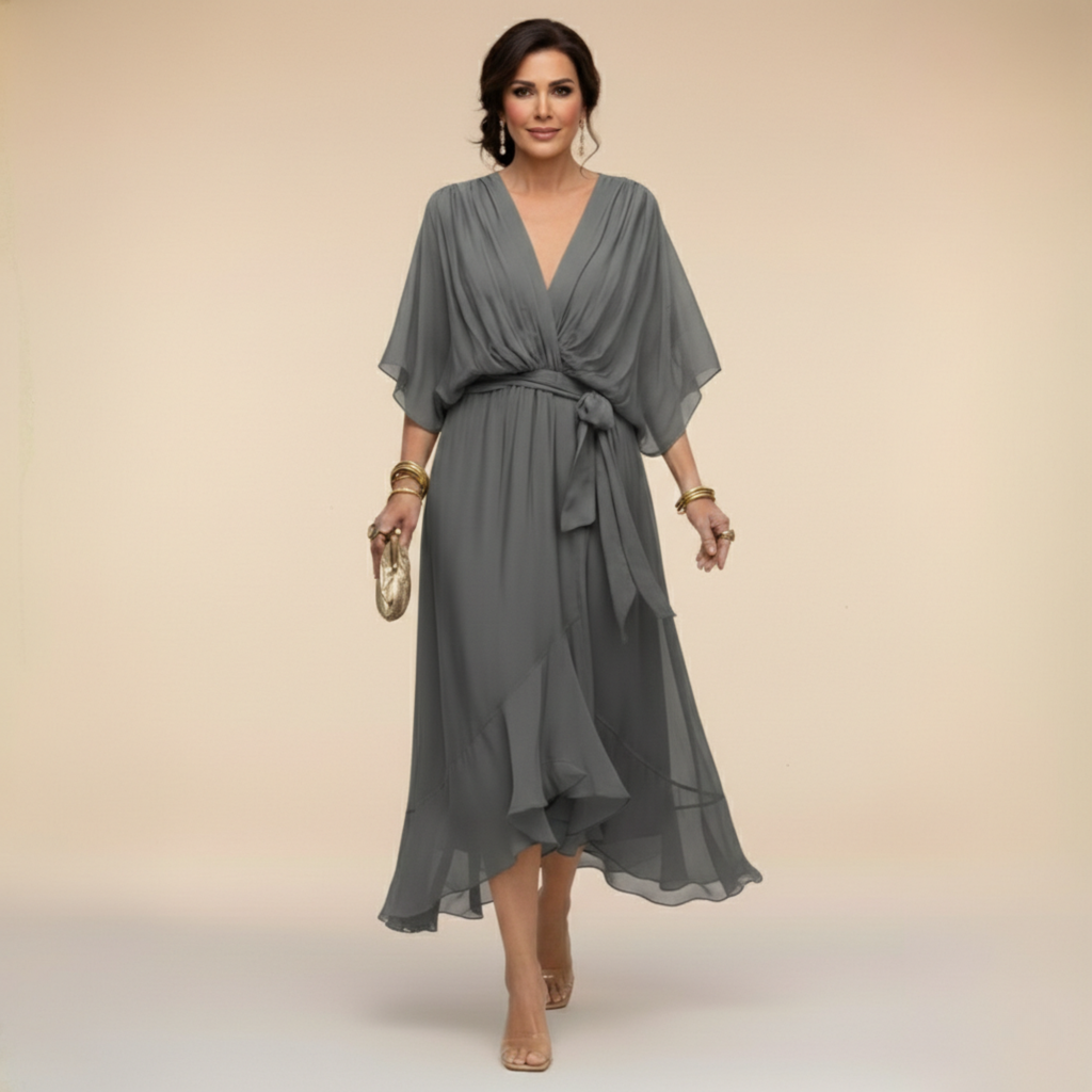 Serena | Flowy V-Neck Maxi Dress