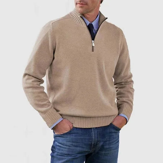 Darevellon | Comfortable Half-Zip Sweater