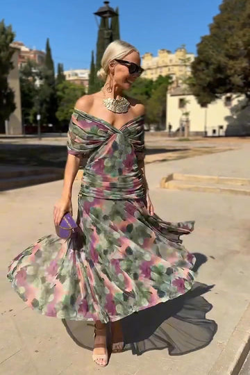 Lorenza | Elegant V-Neck Maxi Dress