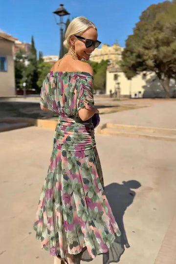 Louise | Elegant Flowy V-Neck Maxi Dress