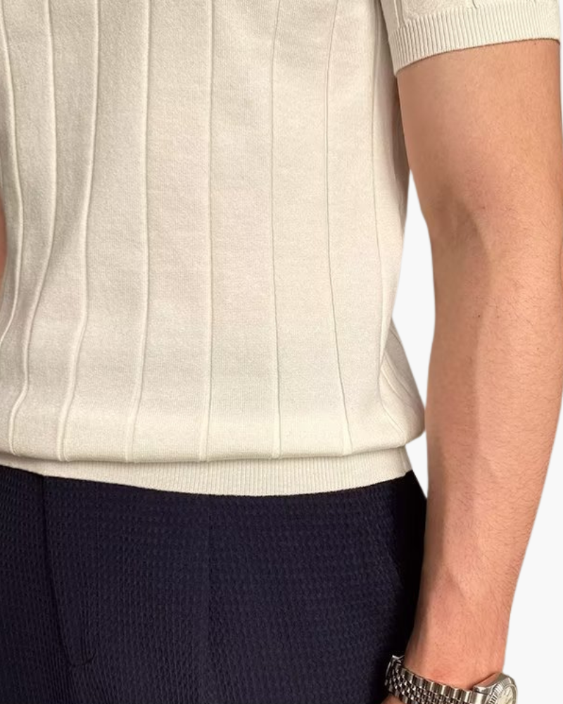 Cannes | Comfortable Ribbed Polo