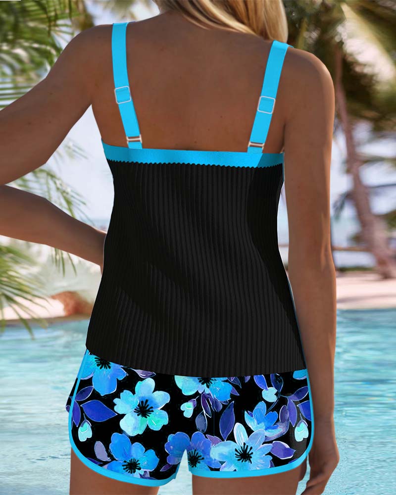Ruth | Classic Ribbed Tankini Set