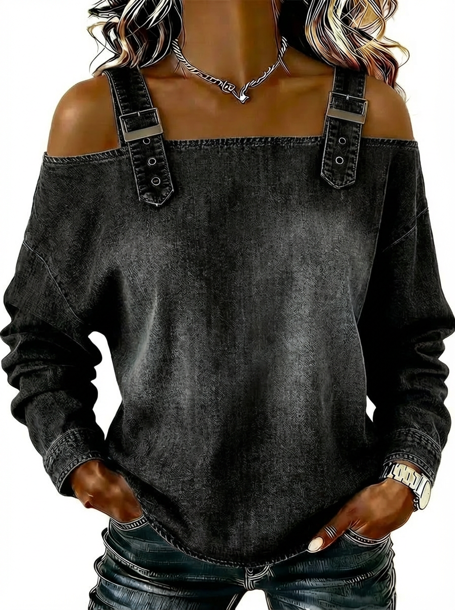 Annabel | Lightweight Denim-Feel Shirt