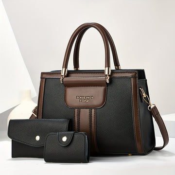 Luna | Elegant 3-Piece Leather Bag Set