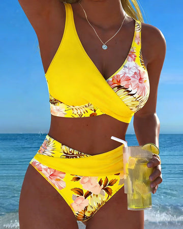 Jolina | Floral Wrap Bikini Set