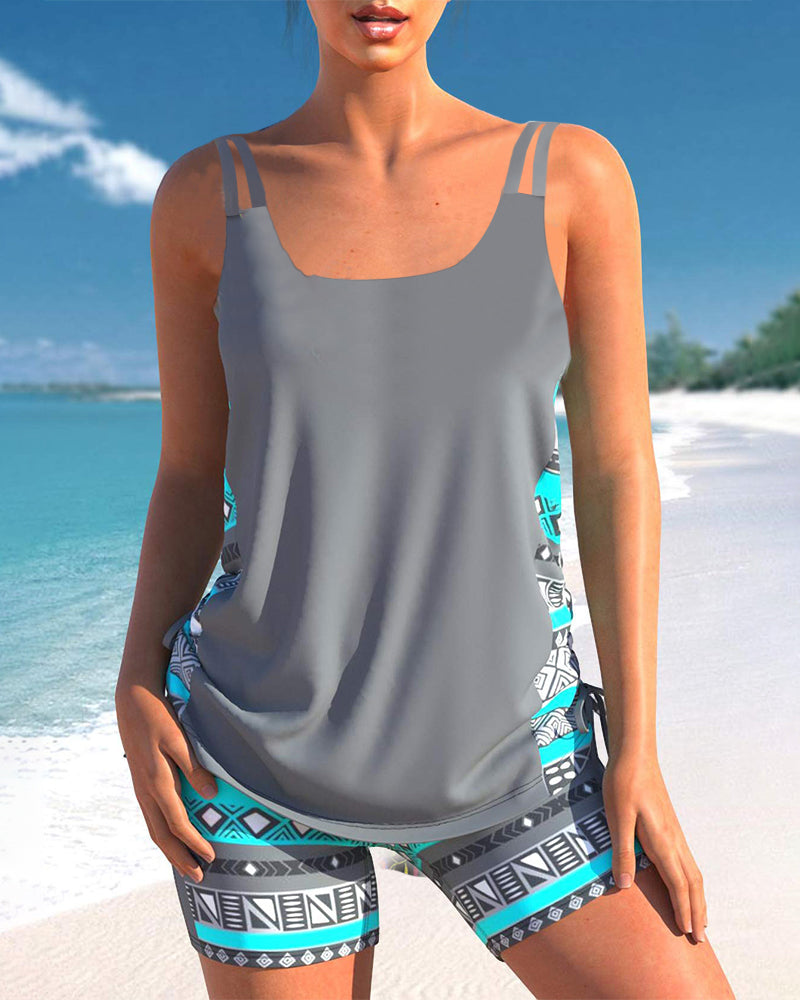 Melissa | Tankini Featuring Geometric Print