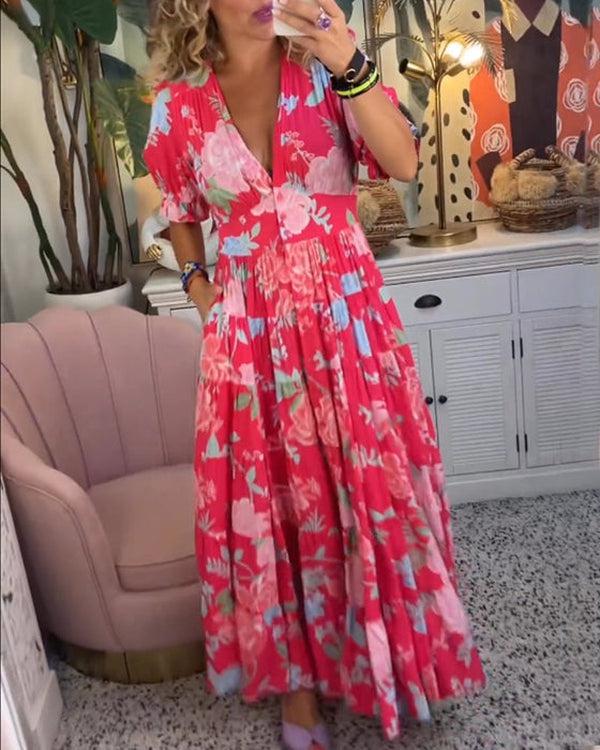 Rosae | Flattering Floral Maxi Dress