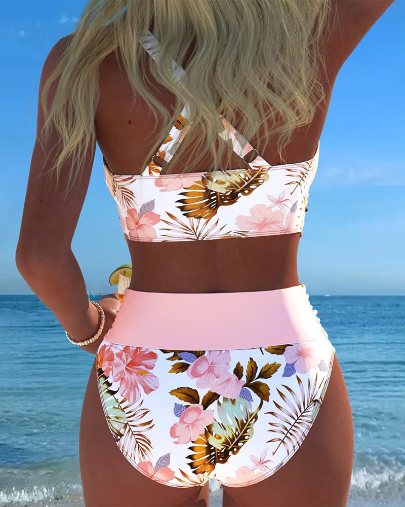 Jolina | Floral Wrap Bikini Set