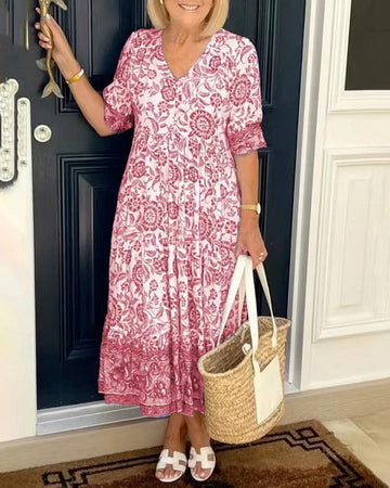 Keisha | V-Neck Floral Dress