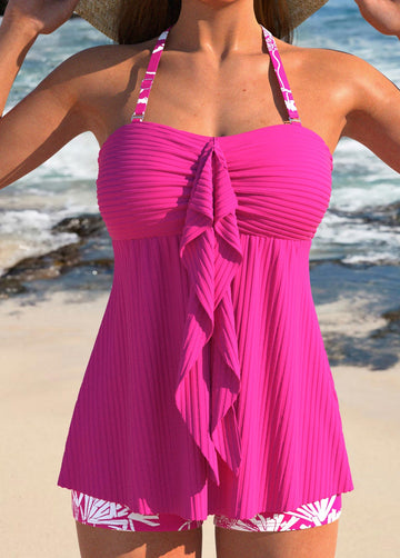 Barbara | Elegant Halter Swim Dress