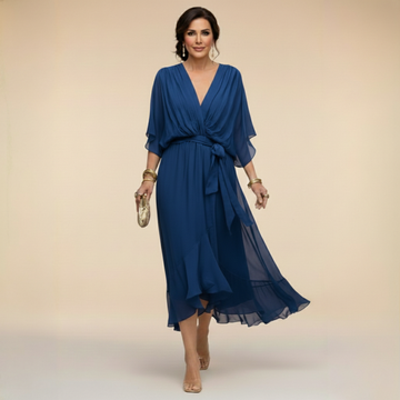 Serena | Flowy V-Neck Maxi Dress