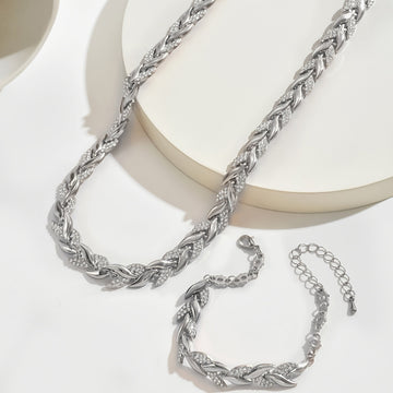 Dice | Elegant Rhinestone Fish Tail Set
