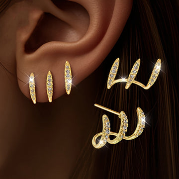 Sparkling Stud Earrings