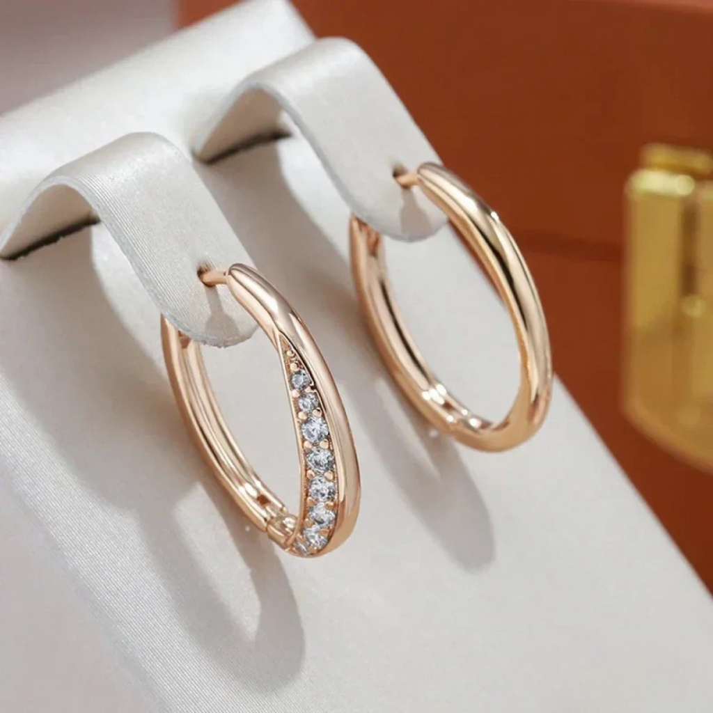 Noel | Elegant Gold Hoop Earrings