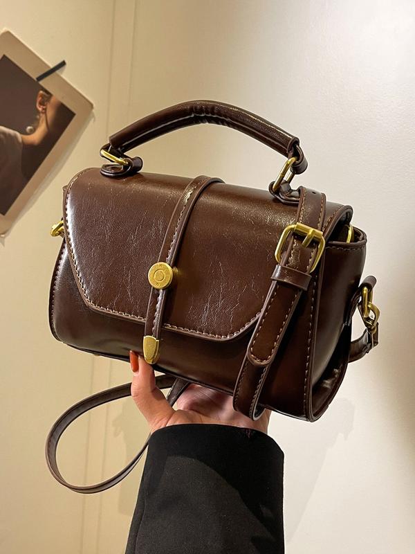 ALWINA | TRENDY CONTRAST STITCHING SHOULDER BAG