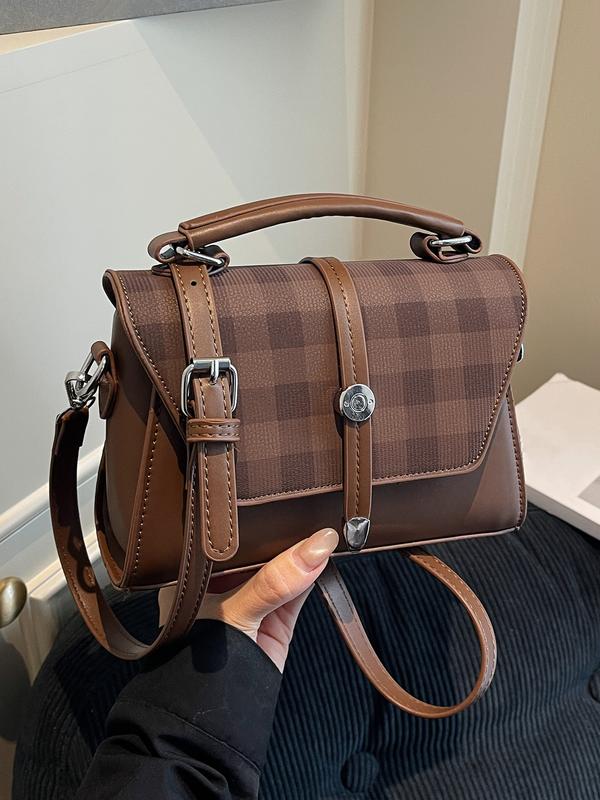 ALWINA | TRENDY CONTRAST STITCHING SHOULDER BAG